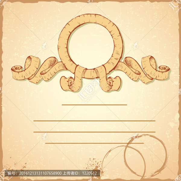 復(fù)古絲帶banner