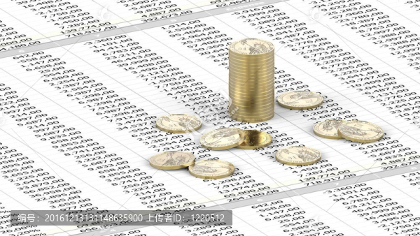 電子表格上的一美元硬幣