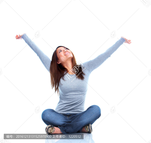 快樂的女孩。