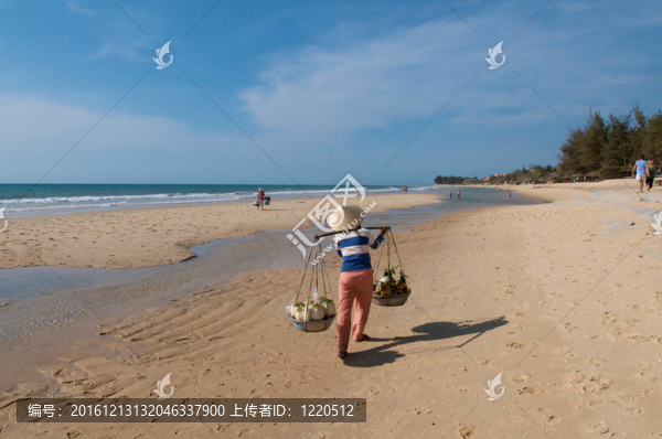 海灘上的小販