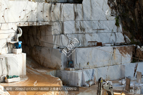 大理石采石場——濱海阿爾卑斯山脈；Carrara；托斯卡納；意大利
