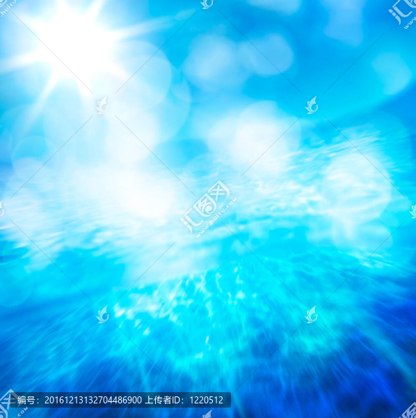 藍色夏日背景