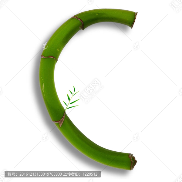 一個大寫字母的竹字母與陰影超過白色