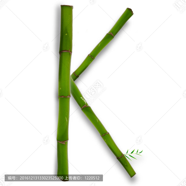 一個大寫字母的竹字母與陰影超過白色