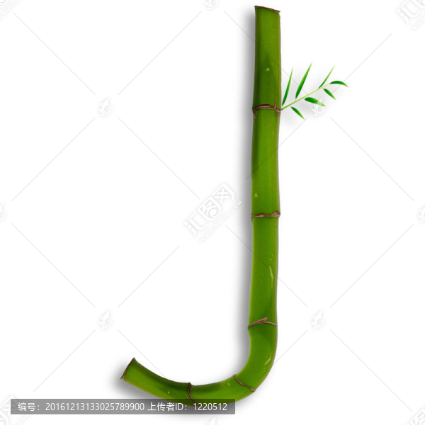 一個大寫字母的竹字母與陰影超過白色