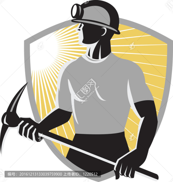 礦工用鎬盾盾復(fù)古