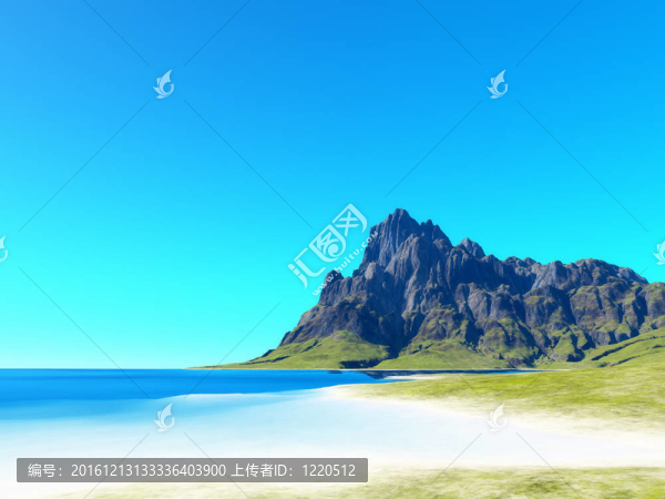 海灘風(fēng)景背景