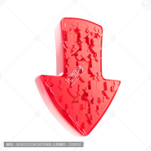 箭頭符號由較小的箭頭組成