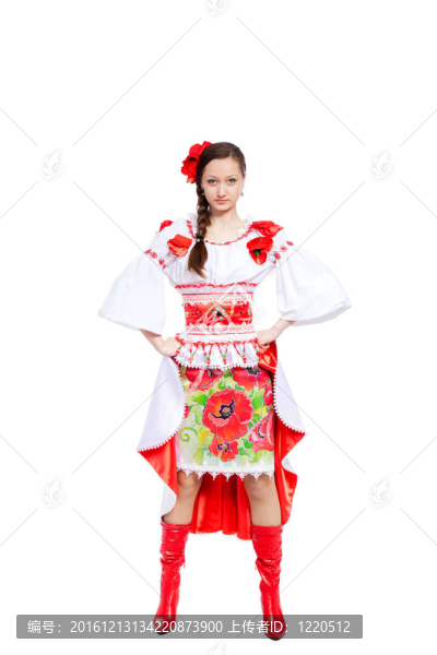 穿傳統(tǒng)衣服的女孩
