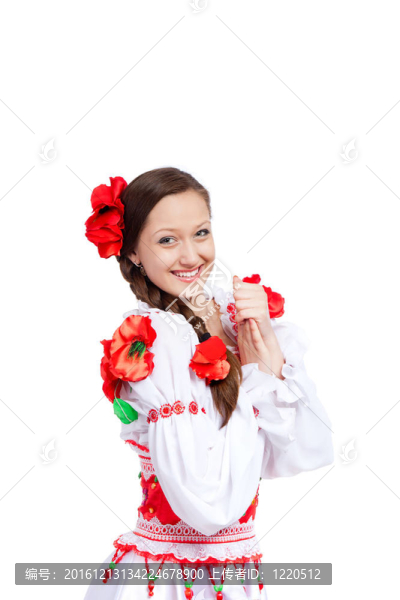 穿傳統(tǒng)衣服的女孩