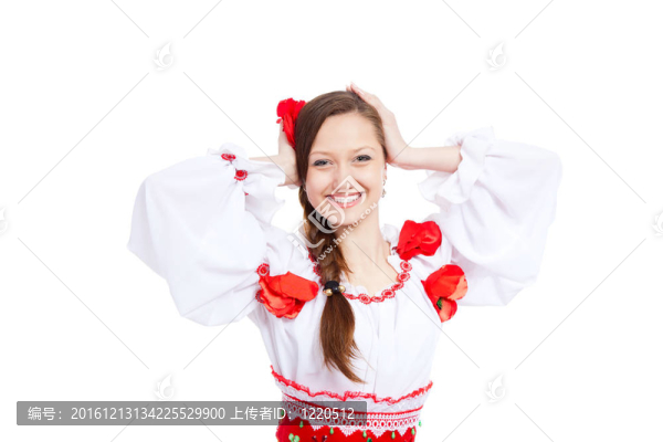 穿傳統(tǒng)衣服的女孩