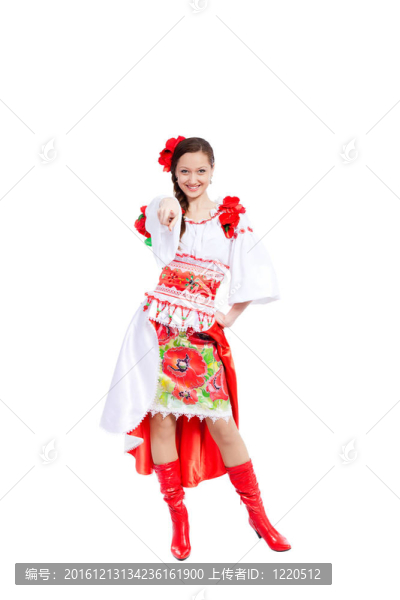 穿傳統(tǒng)衣服的女孩