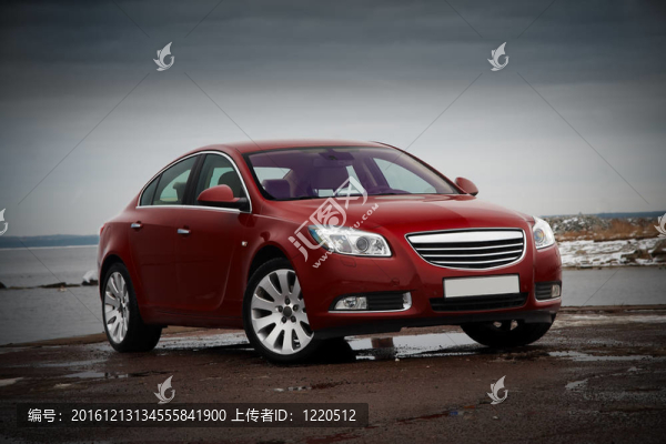 紅色商務(wù)車