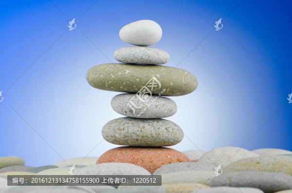 卵石堆積反對(duì)梯度背景