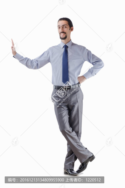 商人推開虛擬障礙