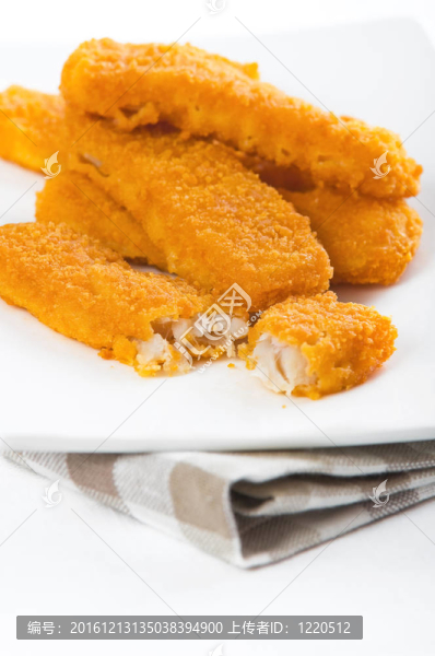 炸魚條。Bastoncini,di,pesce。