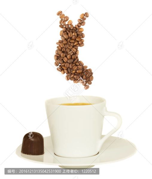 一杯咖啡的概念