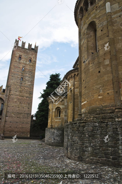 維迪城堡。公司arquato。Emilia,Romagna。意大利.