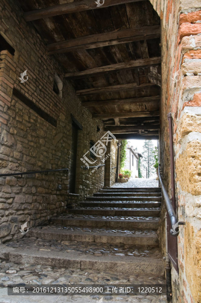 小巷。公司arquato。Emilia,Romagna。意大利.