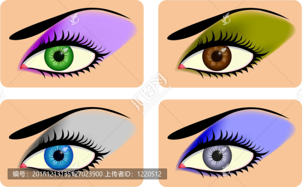 迷人的女性眼睛充滿活力