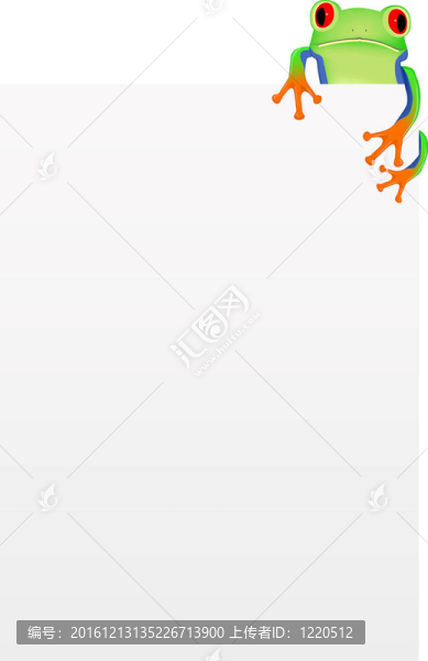 空白背景青蛙