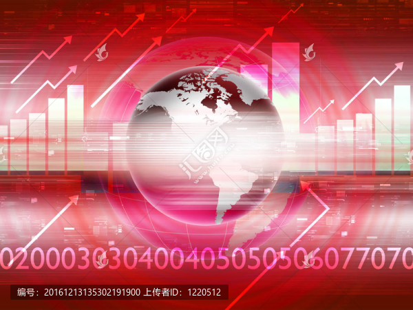 全球財務彩色圖表
