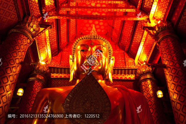 Golden,Buddha的雕像