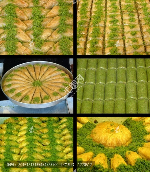 果仁蜜餅和小麥