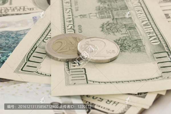 美元?dú)W元和捷克貨幣