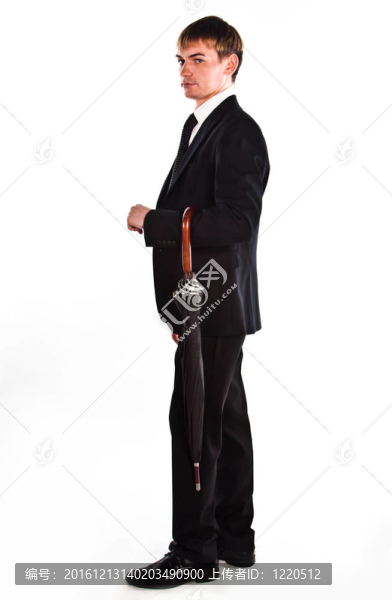 帶傘的商人