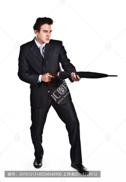 帶傘的商人