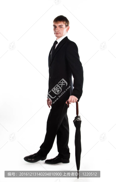 帶傘的商人