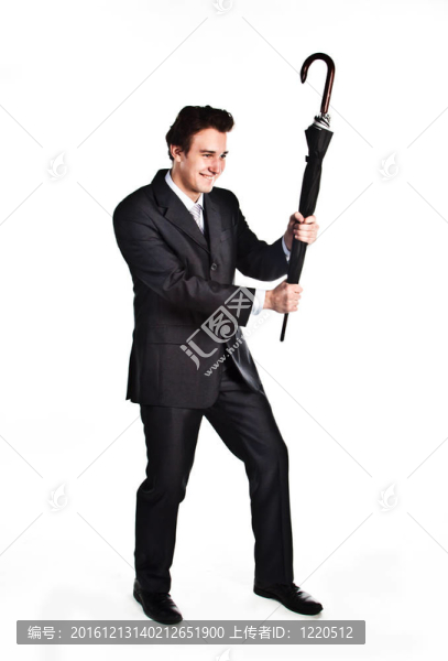 帶傘的商人