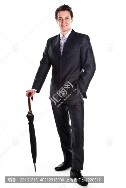 帶傘的商人