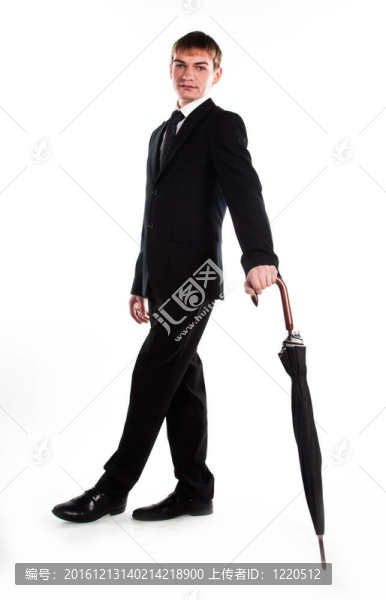 帶傘的商人