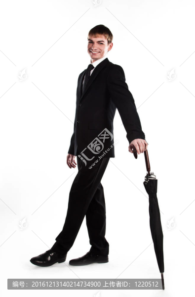 帶傘的商人