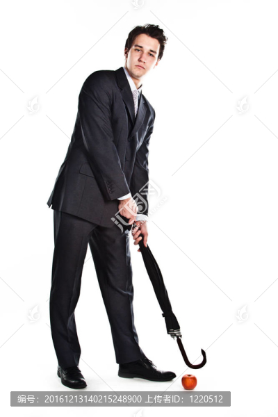 帶傘的商人
