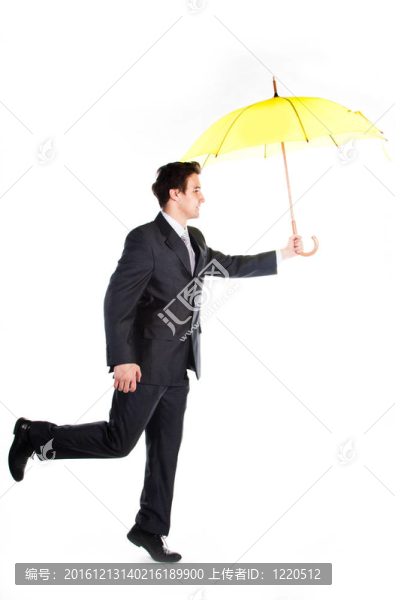 帶傘的商人