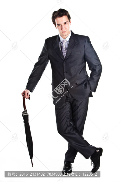 帶傘的商人