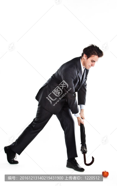 帶傘的商人