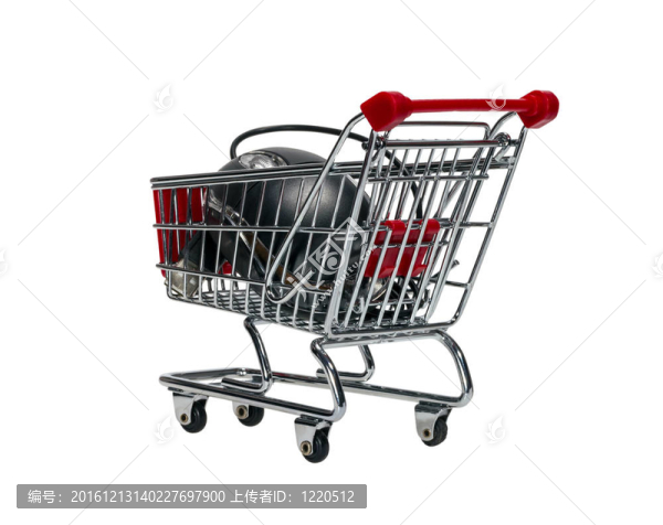 帶電腦鼠標(biāo)的購(gòu)物車