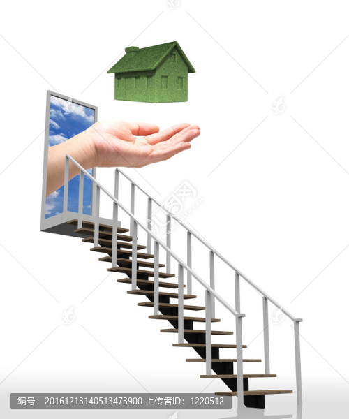 階梯領(lǐng)先的綠色生態(tài)住宅概念與手。