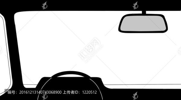 白色背景上的汽車沙龍剪影；