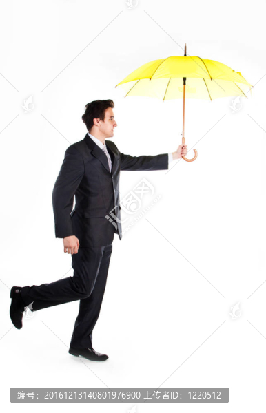 帶傘的商人