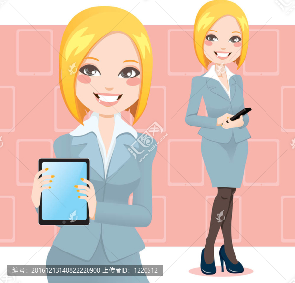 金發(fā)的女商人