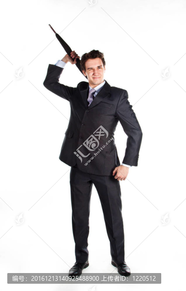 帶傘的商人