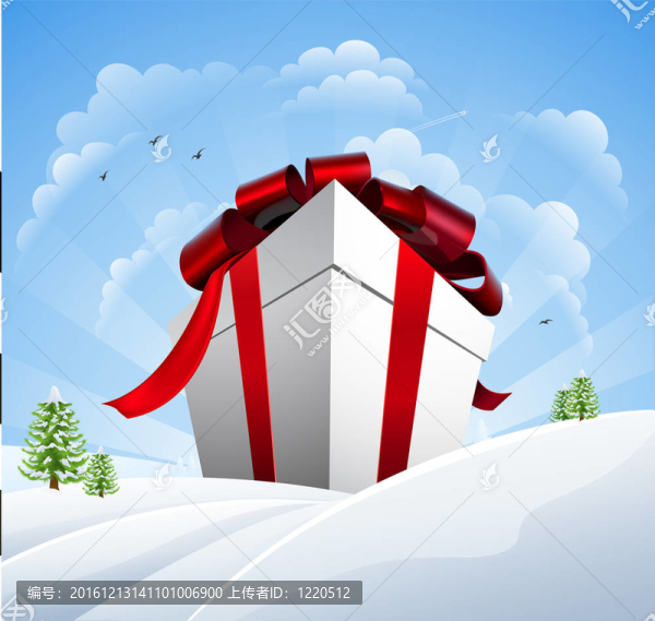 大雪中的圣誕禮物