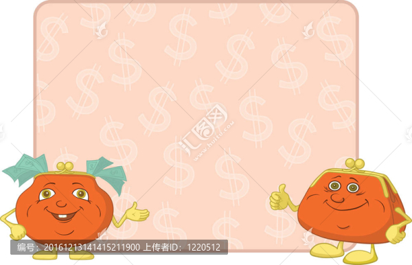 錢包和海報以美元