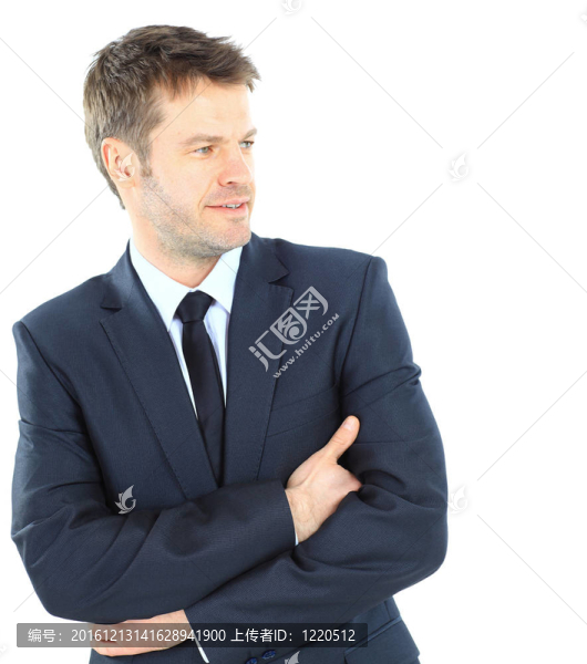 快樂成熟的商人