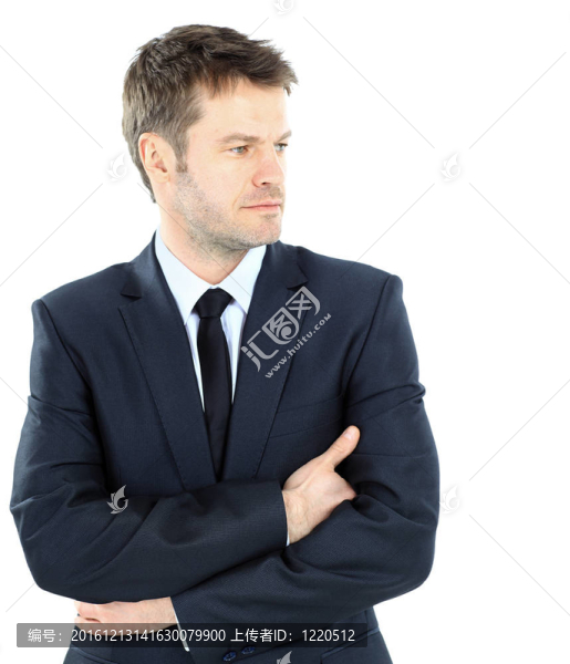 快樂成熟的商人